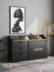 American Industrial Style Sideboard, Tea Cabinet, Iron Art Retro Distressed Storage Cabinet, Kitchen Cupboard, Restaurant Preparation Table