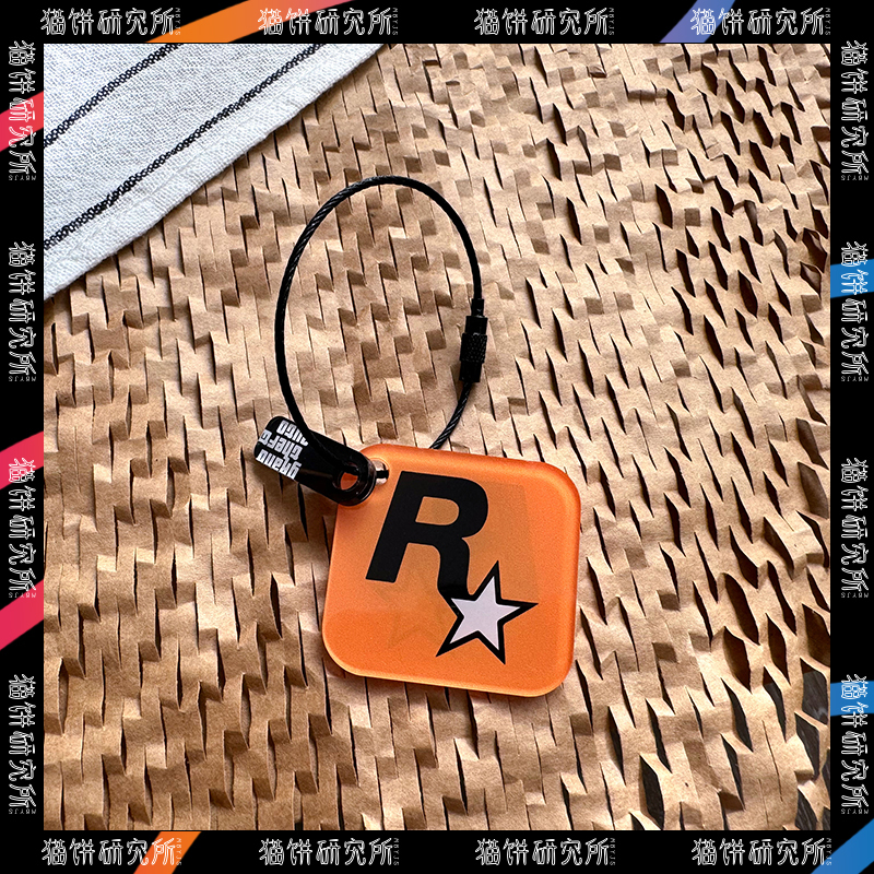 R Star Merchandise Car Hangings, Backpacks, Acrylic Keychains, Gaming Internet Celebrity Trendy Key Chains, Decorative Items for Boys, Gta