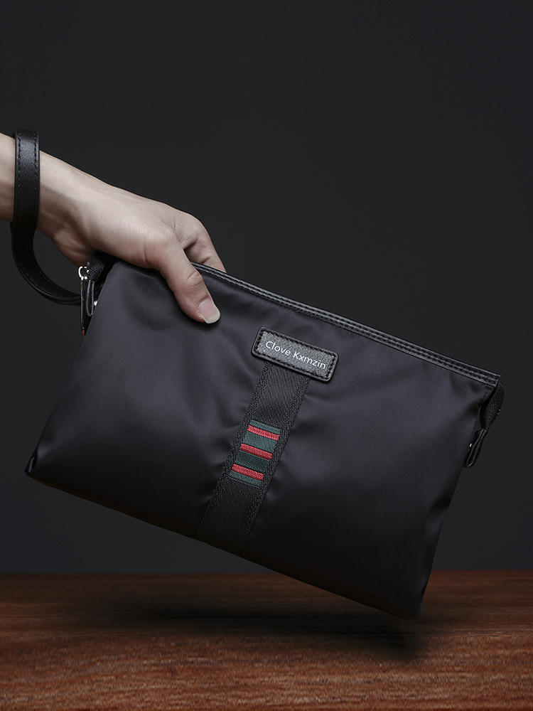 Men's hand grab bag canvas large-capacity handbag envelope man's jacket nylon Oxford cloth business leisure handbag