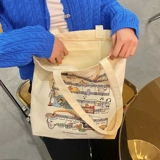 Оригинальный дизайнерский шоппер, летний милый тканевый мешок, для средней школы, 2024 года