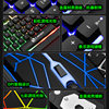 T21 Metal Colorful Luminous Keyboard and Mouse Set Floating Mechanical Feel Backlit Gaming USB Wired Keyboard and Mouse