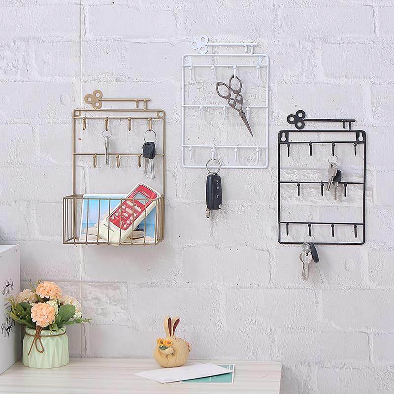 Entry door basket into key hook porch wall wall shelf HFZ household storage box hanging key rack