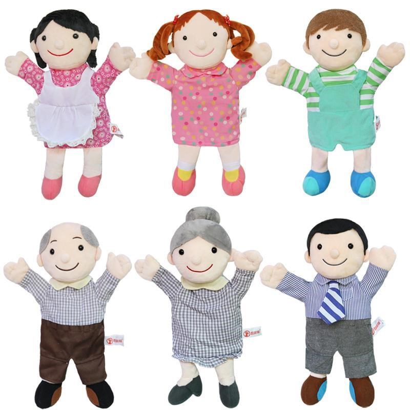Hand puppet Toy doll characters Performance glove Career with a mouth to be able to move a large set of hand-bellied interaction