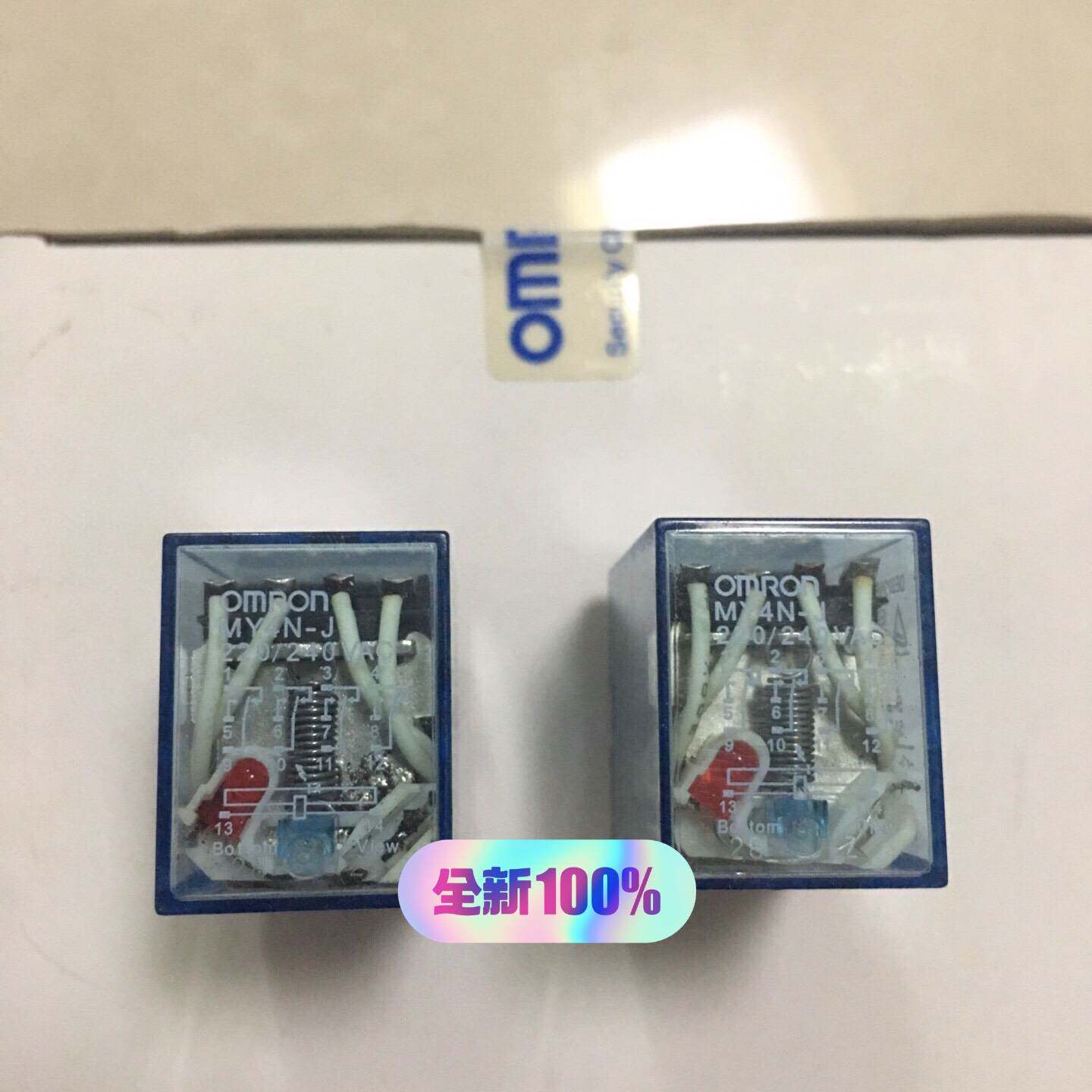 Repairable Intermediate Relay My4N-J Coil, Four Sets of Contacts (14 Pins)