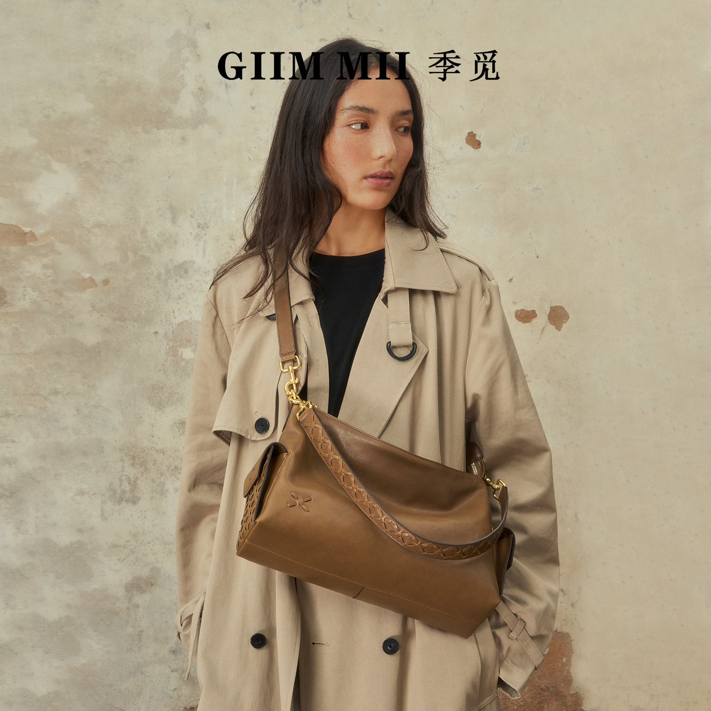 GIIM MII Wanxiang Series Large Vegetable-Tanned Leather Hobo Bag - Shoulder & Crossbody Commuter Slouchy Bag - Thumbnail 3