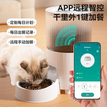 New automatic cat feeder smart APP timing quantitative WIFI remote feeder automatic refill pet