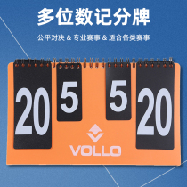 Flip score card basketball game scoreboard scoreboard scoreboard table tennis points billiards scoreboard