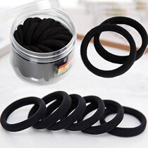 Head rope Black plus coarse high ponytail Hair Leather Fascia Hair Leather Gluten Hair rope Adult Leather Jacket Head Rope Rubber Fascia Hair Ring