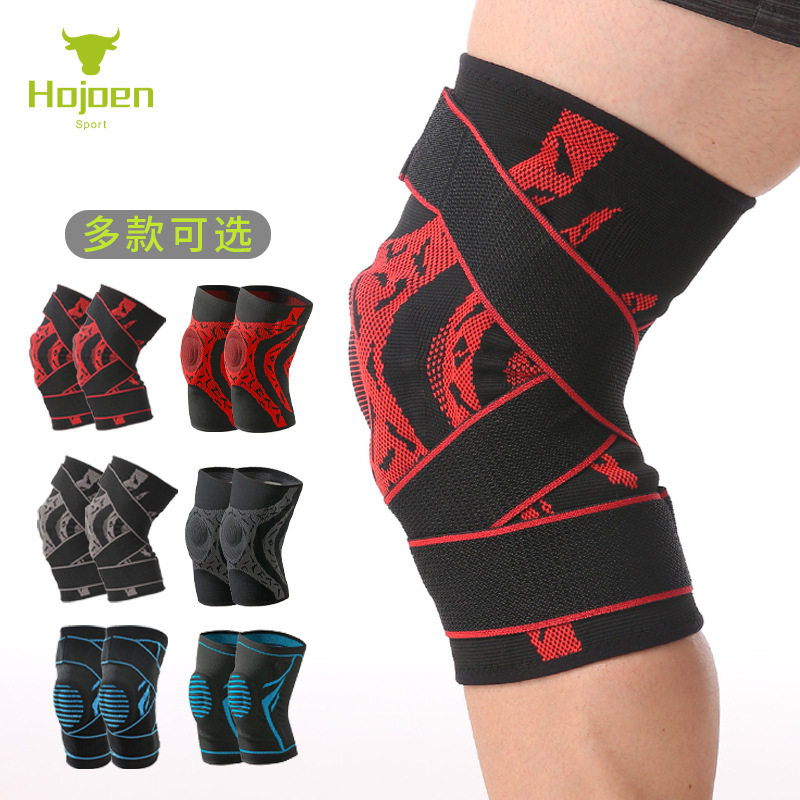 Professional sports knee pads sports cycling fitness running mountaineering bandage breathable basketball full set does not fall off knee pads