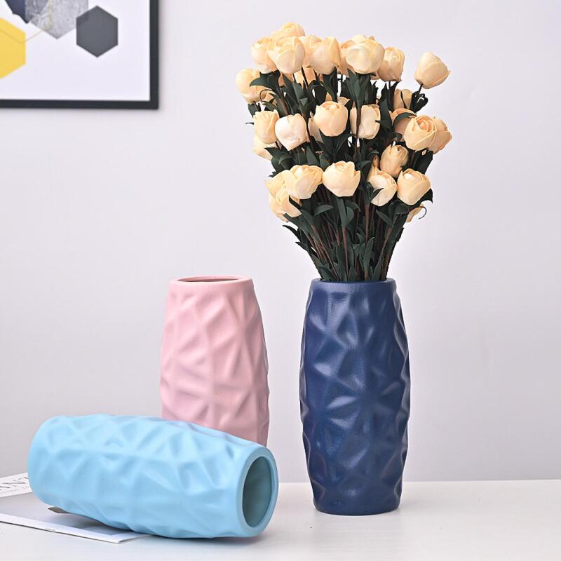 Ceramic Vase Modern Minimalist Gypsophila Dried Flower Hydroponic Flower Container Nordic Home Living Room Decoration Ornaments