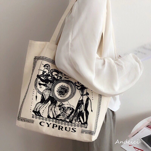 Ретро шоппер, тканевый мешок, вместительная и большая сумка на одно плечо