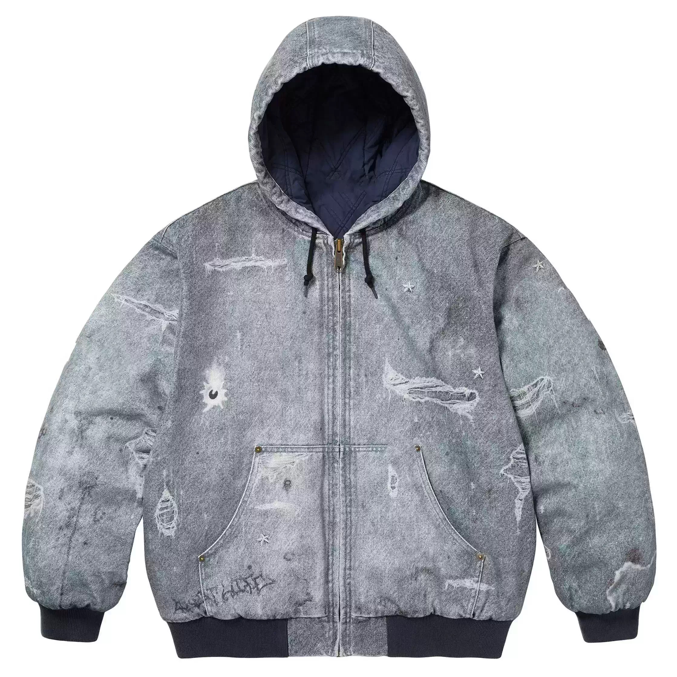 SUPREME HJR Trompe L'oeil Hooded Work Jacket