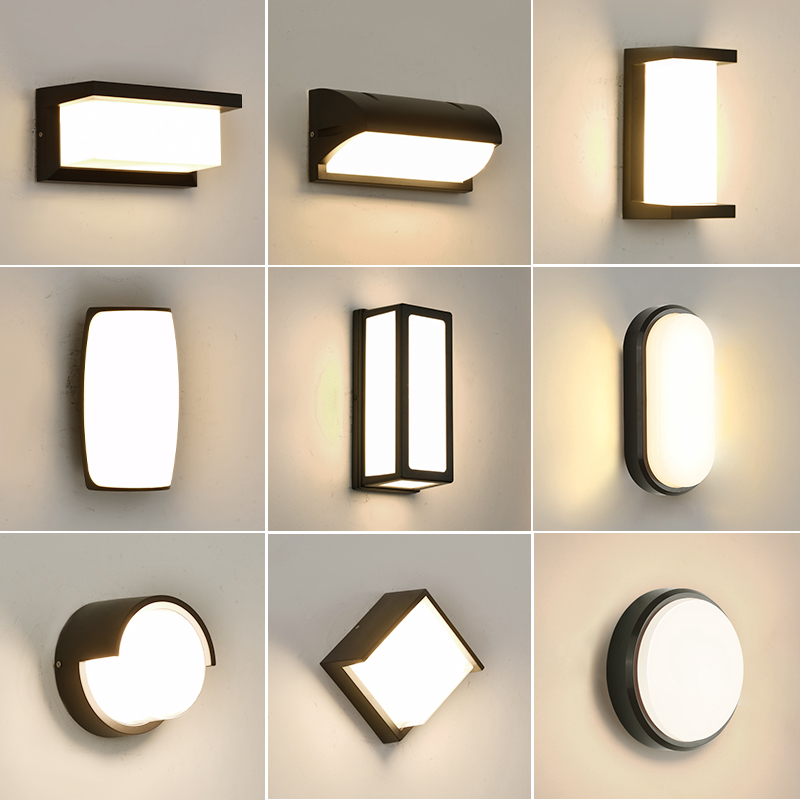 Outdoor waterproof wall lamp balcony corridor aisle stairs led villa courtyard door outdoor wall bathroom lamp