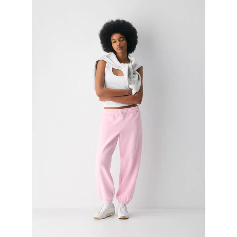 Domestic In-Stock Canadian Aritzia Fleece Jogger Pants for Women, Elastic Waist, Loose Casual Sports Trousers Domestic In-Stock Canadian Aritzia Fleece Jogger Pants for Women, Elastic Waist, Loose Casual Sports Trousers
