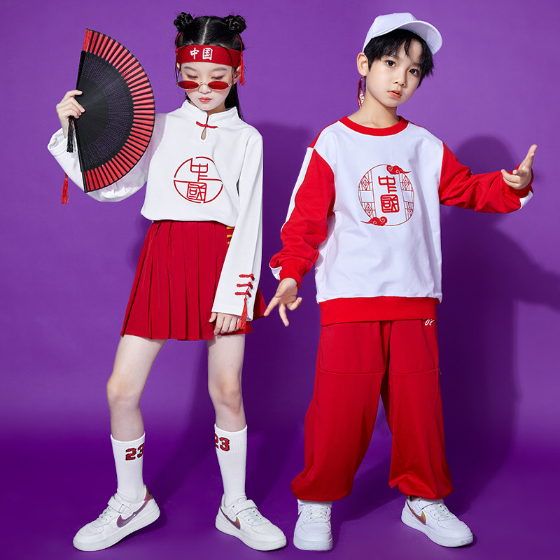 (Special Clearance) Children's Costumes Primary School Sports Games Clothing Opening Ceremony Group Cheerleading Costumes