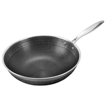 316 stainless steel frying pan honeycomb non-stick pan Home frying pan Oven Special Gas Oven Flat Bottom Pan 2206