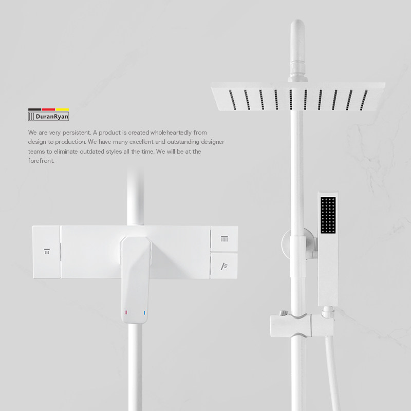 Duralan new domestic product pure white Japanese style home shower shower set shower shower bathroom bathroom