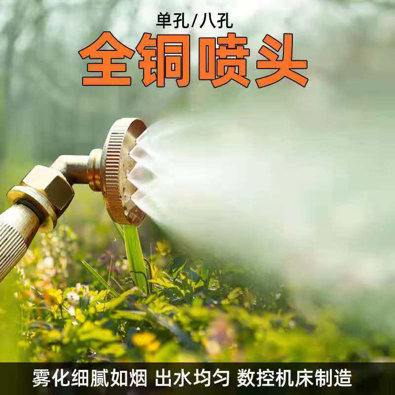 Electric sprayer pesticide beating machine 8-eye copper shower nozzle fine atomization agricultural high-pressure copper nozzle fitting-Taobao