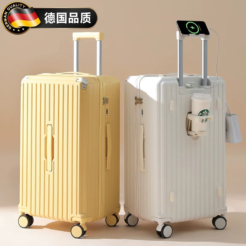 German Luggage Suitcase for Women, Trolley Case with 37/33 Ratio, Large Capacity Password Lock Suitcase, Durable and Sturdy Travel Suitcase for Students and Men German Luggage Suitcase for Women, Trolley Case with 37/33 Ratio, Large Capacity Password Lock Suitcase, Durable and Sturdy Travel Suitcase for Students and Men