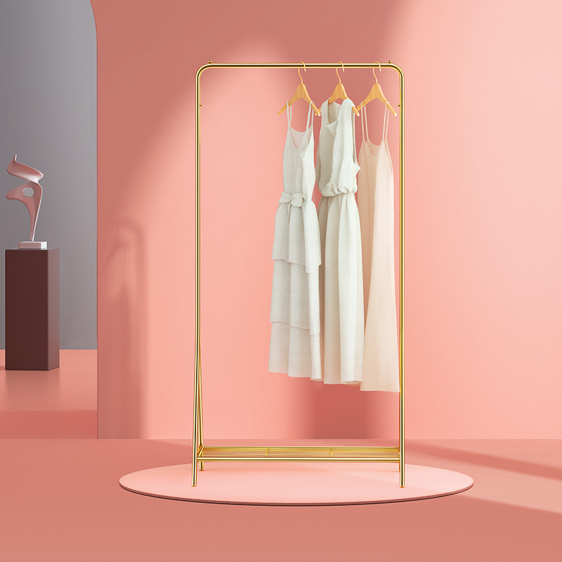 JANFA hanger on floor bedroom intranet Red cloak hat holder ins Easy clothes rack minimalist modern clothes hanger