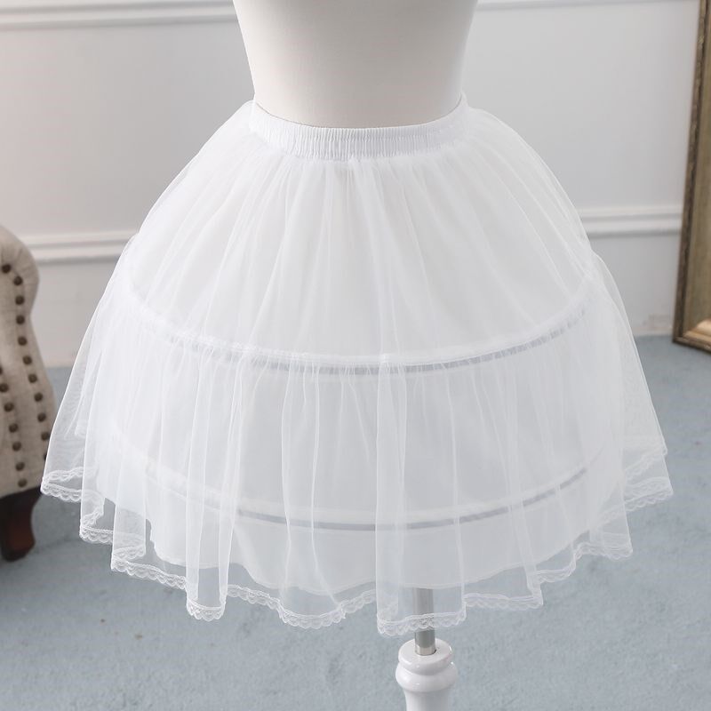 Fishbone brace skirt brace winter daily short Lolita long version cloud brace wedding dress super boneless brace dress