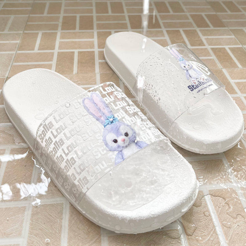 Xingdelu sandals and slippers cute mute indoor non-slip thick-soled couple cartoon soft-soled slippers home bathroom summer