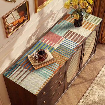 American tv cabinet table cushion waterproof dustproof entrance desk cushion dining counter top protective cushion tablecloth shoe cabinet cover cloth American tv cabinet table cushion waterproof dustproof entrance desk cushion dining counter top protective cushion tablecloth shoe cabinet cover cloth