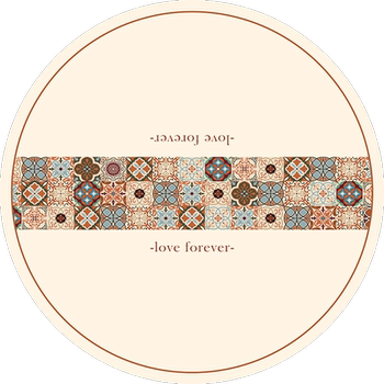 Modern american round table mat waterproof, oil-proof, anti-scalding, no-wash round table cloth pvc round dining table mat tea table mat Modern american round table mat waterproof, oil-proof, anti-scalding, no-wash round table cloth pvc round dining table mat tea table mat