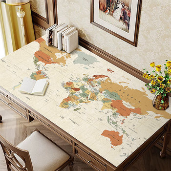 World map table mat waterproof and oil-proof student special writing desk desk mat office desk protection mat tablecloth World map table mat waterproof and oil-proof student special writing desk desk mat office desk protection mat tablecloth