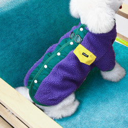 Autumn and Winter Dog Clothes for Small Dogs, Bichon Frise, Teddy, Warm, Leash-Compatible, Pomeranian, Cold-Proof Two-Legged Clothing, Pet Clothes