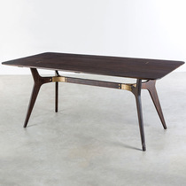 Nordic industrial style retro Nordic solid wood oak western dining table and bench combination solid wood modern simple Nordic placement