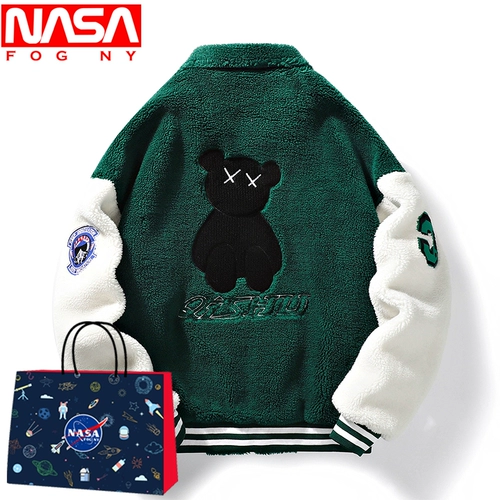 NASA FOG NY Бархатная осенняя брендовая куртка для школьников, большой размер, подходит для подростков