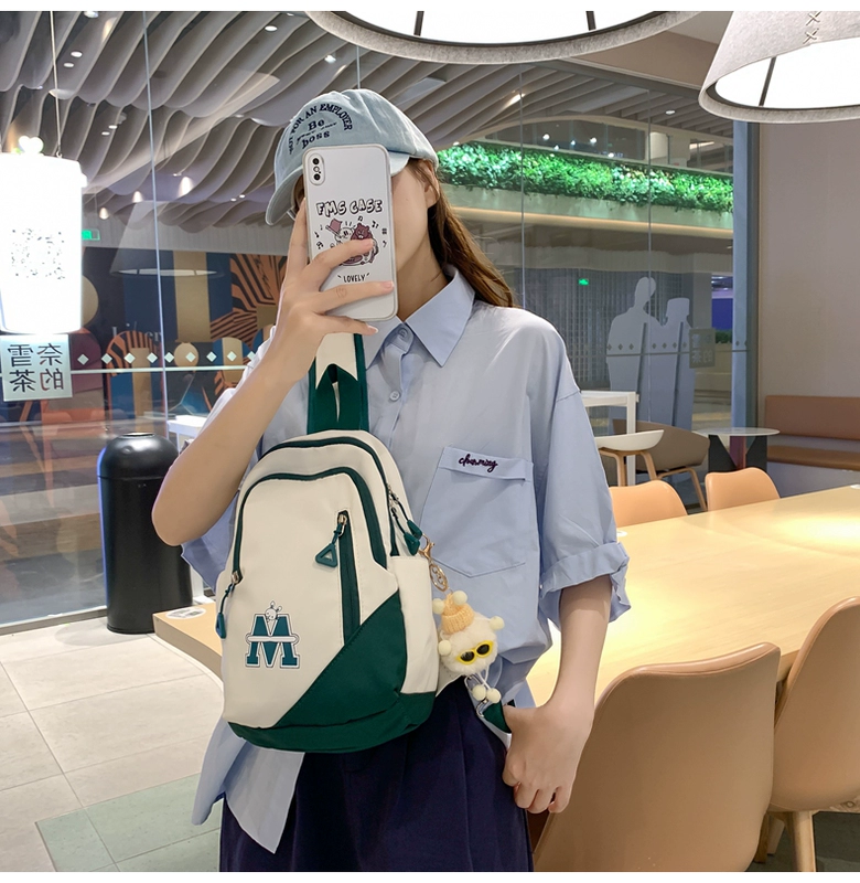 túi canvas đeo chéo Túi đeo chéo dành cho nữ sinh viên 2023 thương hiệu thời trang mới ba lô đeo vai đơn thời trang đeo chéo nhỏ ba lô du lịch điện thoại di động túi ngực túi da đeo chéo nam hàng hiệu balo đeo chéo
