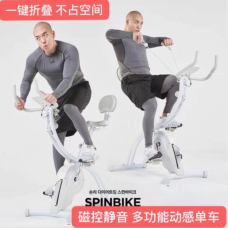 Loseki Fitness Bike Home Fitness Passable Fold Aerobic Intelligent Sports Bike Magnetic Control Silent Fitness Bike