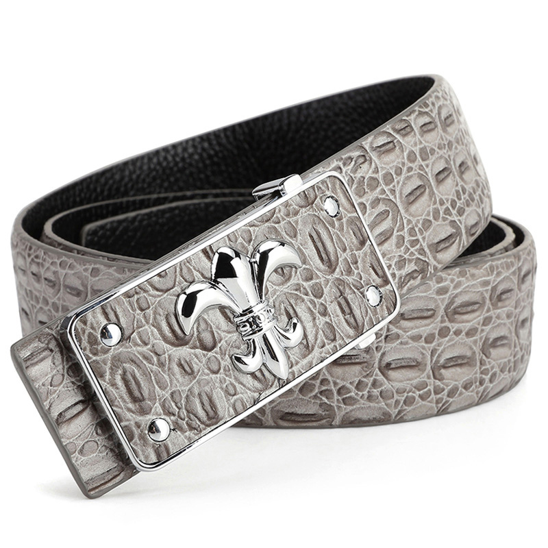 ODYBIRD men's 2022 new belt leather smooth buckle business belt high-end luxury brand pants belt tide