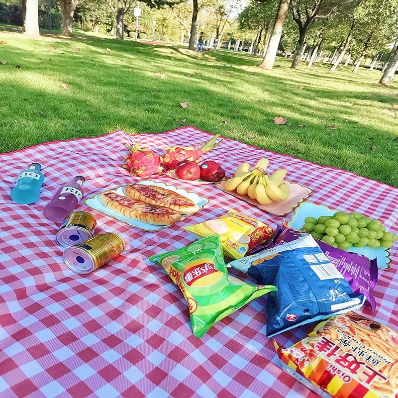 Folding moisture-proof mat picnic mat outdoor supplies grass mat tent mat widening picnic waterproof mat picnic cloth