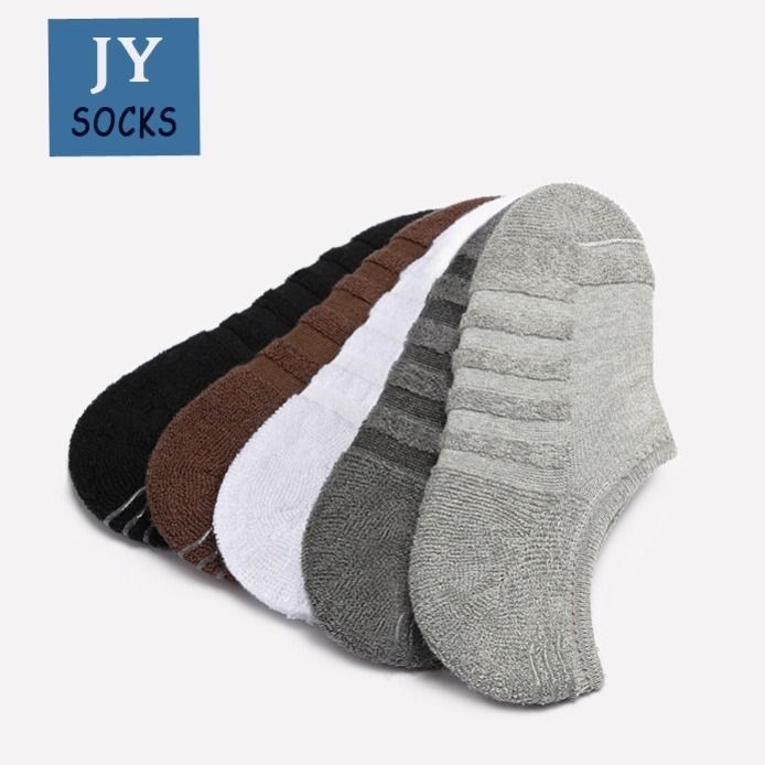Invisible Socks Male Light Mouth Thickened Men's Towel Bottom Socks Female Short Drum Woolen Loops Autumn Winter Breathable Basketball Socks Sports Tide Socks