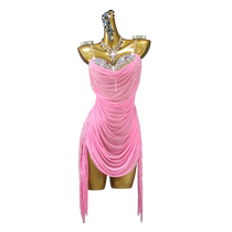 2024 New Latin Dance Competition Clothing Advanced Dance Performance Tassel Dress Floral Costume Solo Adult Children