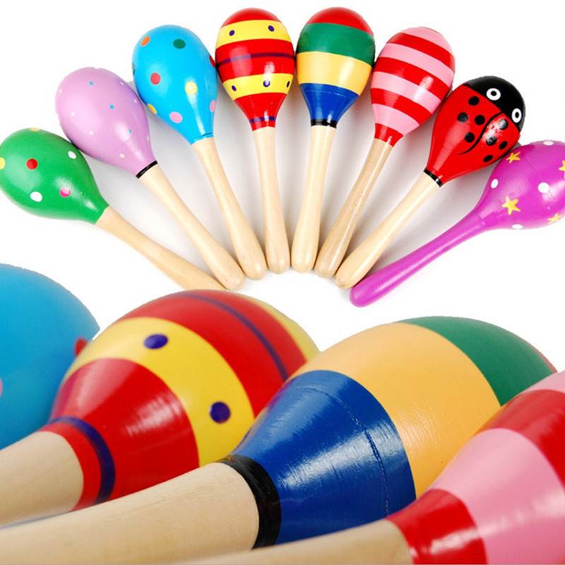 Children's wooden sandhammer nursery school baby jumps dance props sandball baby teaches music percussion instrument toy-Taobao