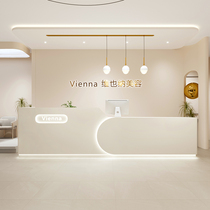 Light luxury and high-end medical beauty salon special bar cashier clothing store womens clothing work company front desk reception