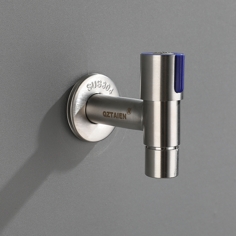 Makeup Room 304 stainless steel 4 Mop Pool Quick Open Water Nozzle Balcony Home Tap Water Splash single cold tap