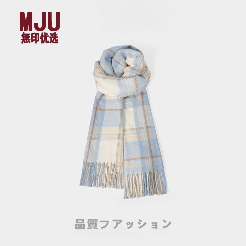 Authentic 2025 New Style Plaid Scarf for Women, Korean Style, Versatile, Warm, Neck Warmer, Student Gift, Shawl