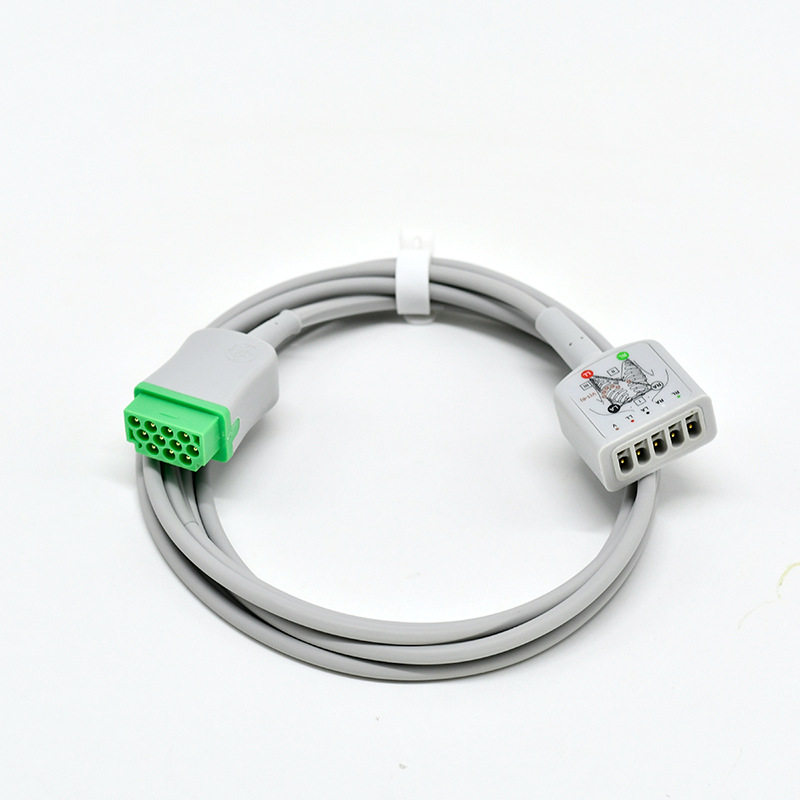 适用于GE11针Dash2500/3000/4000/5000心电导联线3/5导主电缆分线
