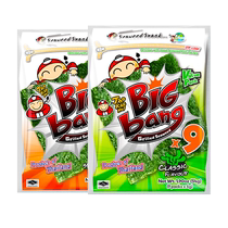 TaoKaeNoi老板仔旗舰店泰国进口零食bigbang烤紫菜9大片装54G