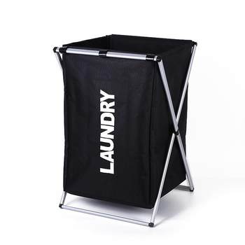 Single foldable lattice dirty laundry basket oxford cloth clothes single lattice multi-wash basket bathroom ocv dirty laundry frame storage basket