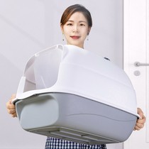 Cat litter box fully enclosed cat toilet extra-large deodorizing and splash-proof litter box kitten litter box cat supplies