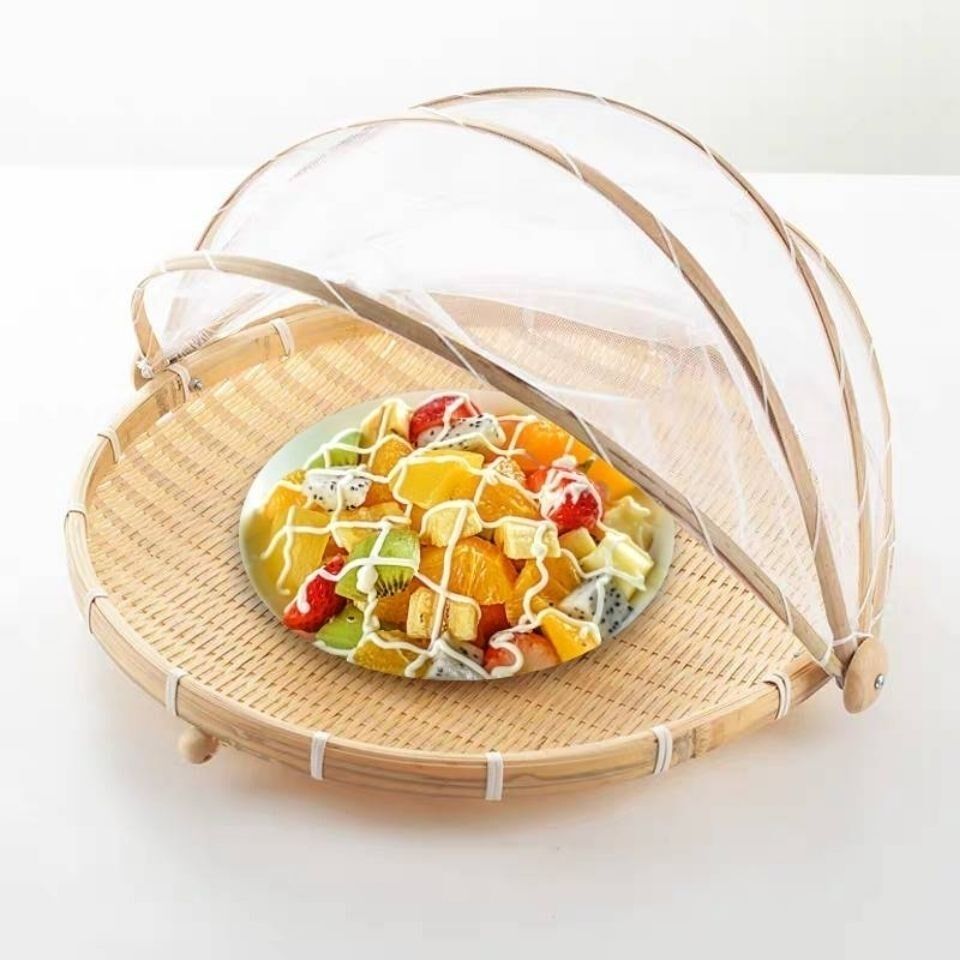 Dried fish, anti-fly net, dry goods net, meat net, household net cover tool, vegetable net, bamboo household - Taobao