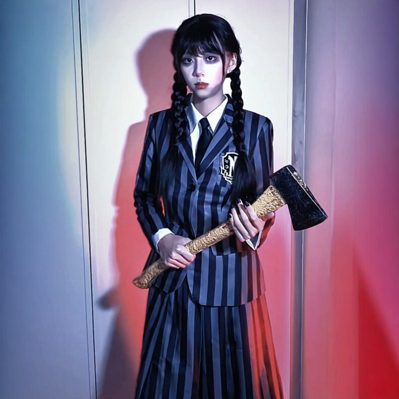 Halloween costumes and outfits for Wednesday, cosplay outfits, Halloween costumes for girls and adults, Halloween costumes and outfits