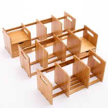 Vinyl record storage rack suitable for bookshelf display rack placed on the table vinyl record display frame solid wood