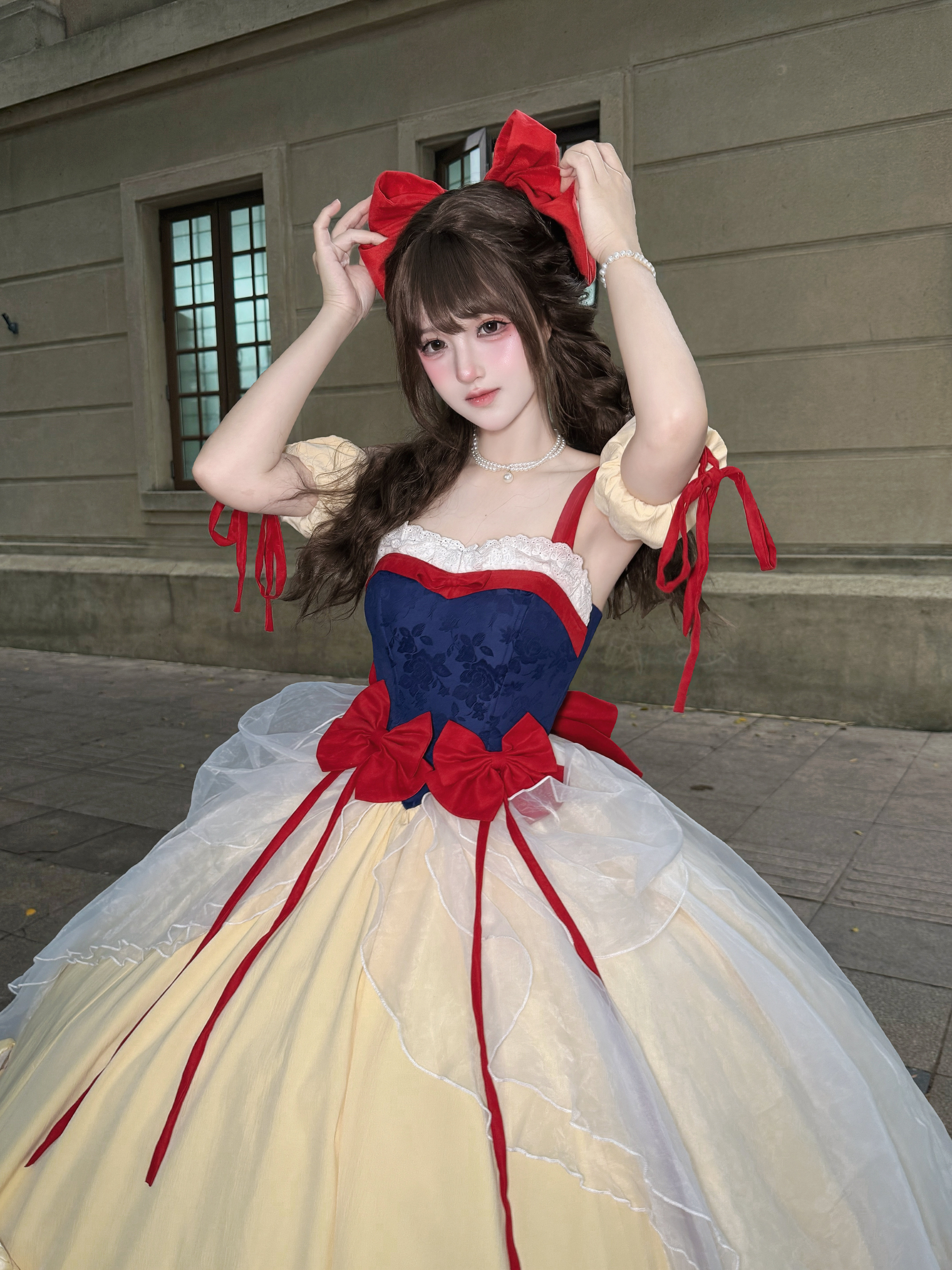女装 童話姫風ボールガウンロマンティックドレス